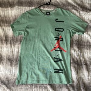 This is a green large Jordan T-shirt  (matching shorts posted)